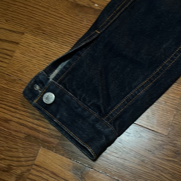 Vintage Lucky Brand Jean Jacket by Gene Montesano trucker tomboy style sz Large - Picture 9 of 12